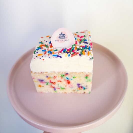 Cake Slab - Confetti with vanilla buttercream